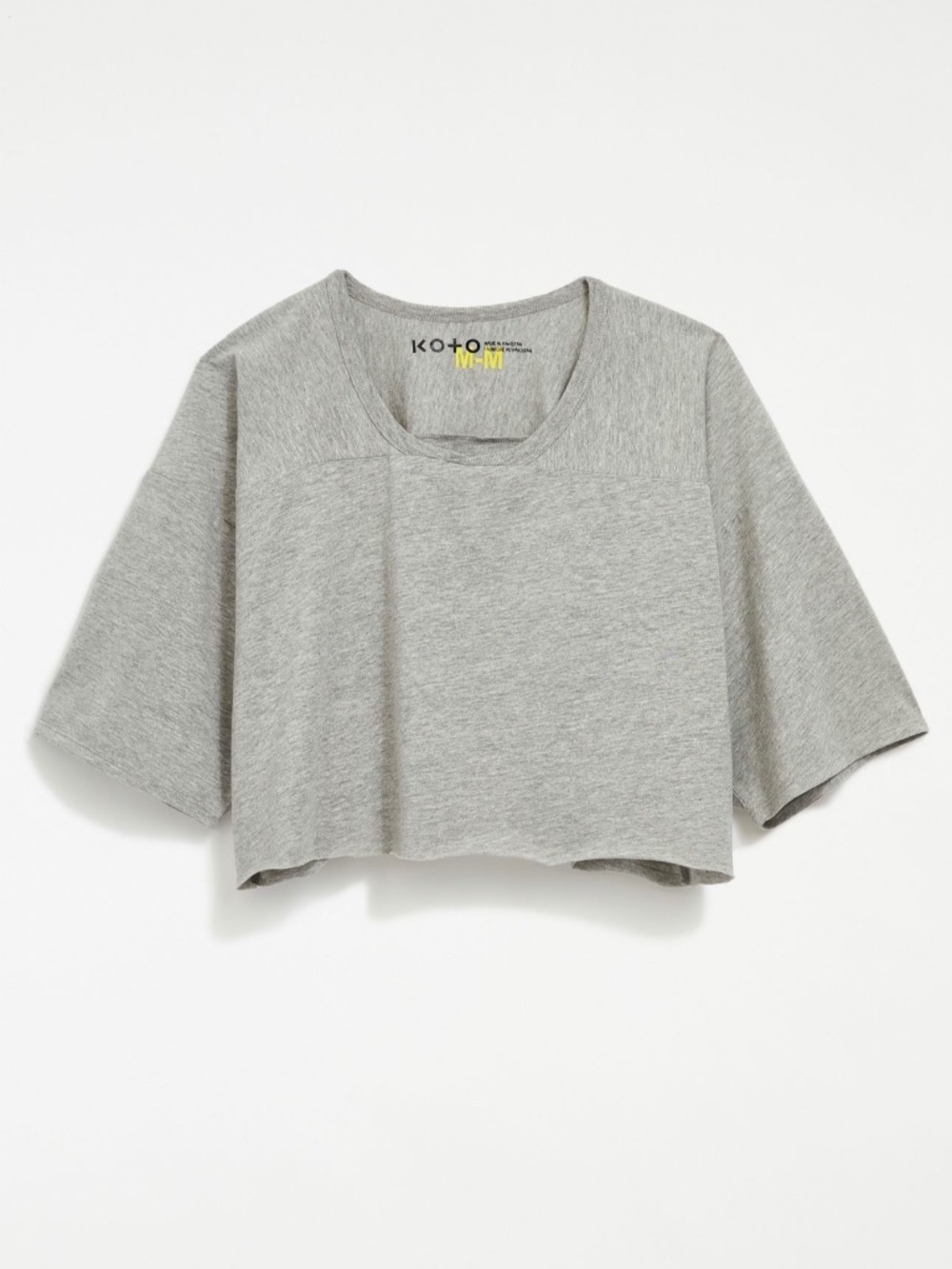 Urban Outfitters’ KO+O Cropped Scrimmage Tee - Grey
